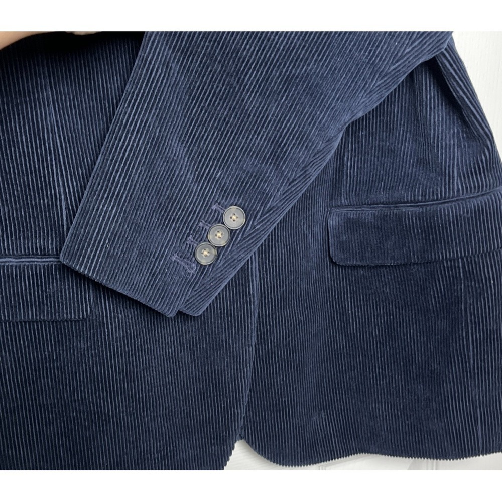 Everlane Womens Size 8 Navy Corduroy 80s Blazer Jacket Oversized Career - Picture 4 of 10